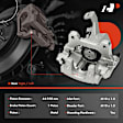 APBC4131 Rear Brake Caliper with Bracket, 2-Wheel Set