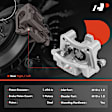 APBC4284 Rear Brake Caliper with Bracket, 2-Wheel Set
