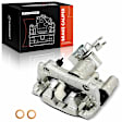 Rear Passenger Side Brake Caliper with Bracket. 1-Piston A-Premium APBC4330, Sold Individually