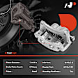 APBC4377 Front Driver Side Brake Caliper with Bracket, Sold Individually