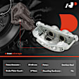 APBC4398 Front Brake Caliper with Bracket, 2-Wheel Set