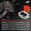 Front Driver Side Brake Caliper, 2-Piston A-Premium APBC4451, Sold Individually