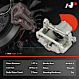 APBC4492 2 Pcs Brake Caliper with 1-Piston