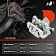 APBC4575 2 Pcs Brake Caliper with 1-Piston