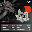 APBC4630 Rear Brake Caliper, Set of 2