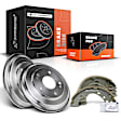 APBDSH004 Rear Brake Drums & Brake Shoes