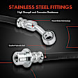 APBHH3081 2 Pcs Front Brake Hydraulic Hose