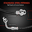 APBHH3892 2 Pcs Rear Brake Hydraulic Hose