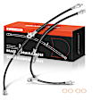 APBHH4242 2 Pcs Front Brake Hydraulic Hose with Bracket