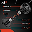 APBM0347 Front HVAC Blower Heat Motor with Wheel