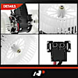 APBM0672 2 Pcs Front HVAC Blower Motor & Resistor Kit