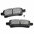 APBPD011 4pcs Rear Driver & Passenger Ceramic Brake Pads with Sensor