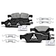 APBPD181 8pcs Front & Rear Ceramic Brake Pads with Sensor