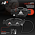 APBPD181 8pcs Front & Rear Ceramic Brake Pads with Sensor