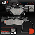APBPD181 8pcs Front & Rear Ceramic Brake Pads with Sensor