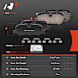APBPD272 8 Pcs Front & Rear Ceramic Brake Pads