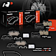 APBPD272 8 Pcs Front & Rear Ceramic Brake Pads