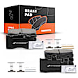 APBPD302 8 Pcs Front & Rear Ceramic Brake Pads
