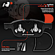 APBPD364 4 Pcs Front Ceramic Brake Pads