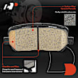 APBPD378 4 Pcs Rear Ceramic Brake Pads
