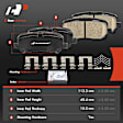 APBPD378 4 Pcs Rear Ceramic Brake Pads