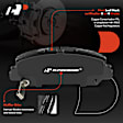 APBPD396 4 Pcs Front Ceramic Brake Pads