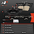 APBPD434 4 Pcs Rear Ceramic Brake Pads