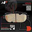 APBPD477 4 Pcs Front Ceramic Brake Pads
