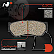 APBPD482 4 Pcs Rear Ceramic Brake Pads