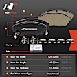 APBPD678 4 Pcs Ceramic Brake Pad