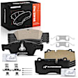 APBPD747 Front and Rear, Driver and Passenger Side Ceramic Brake Pad Set