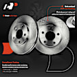 APBRPR002 Front Disc Brake Rotors & Ceramic Brake Pads