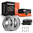 APBRPR004 Front Disc Brake Rotors & Ceramic Brake Pads