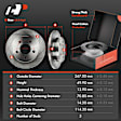 APBRPR005 Rear Disc Brake Rotors & Ceramic Brake Pads