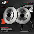 APBRPR007 Front Disc Brake Rotors & Ceramic Brake Pads
