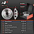 APBRPR011 Front & Rear Disc Brake Rotors & Ceramic Brake Pads