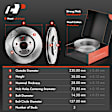 APBRPR019 Front Disc Brake Rotors & Ceramic Brake Pads