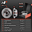 APBRPR024 Rear Disc Brake Rotors & Ceramic Brake Pads