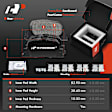 APBRPR024 Rear Disc Brake Rotors & Ceramic Brake Pads