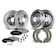 APBRPR038 Front & Rear Brake Rotors & Brake Pads & Brake Drums & Brake Shoes