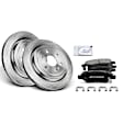 APBRPR045 Rear Disc Brake Rotors & Ceramic Brake Pads