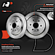 APBRPR045 Rear Disc Brake Rotors & Ceramic Brake Pads