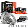 APBRPR056 Front Disc Brake Rotors & Ceramic Brake Pads