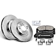 APBRPR059 Front Disc Brake Rotors & Ceramic Brake Pads