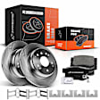 APBRPR072 Rear Disc Brake Rotors & Ceramic Brake Pads