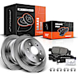 APBRPR091 Rear Disc Brake Rotors & Ceramic Brake Pads