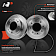 APBRPR1002 8 Pcs Front Disc Brake Rotor & Pads + Hub Bearing