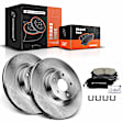 APBRPR101 Front Disc Brake Rotors & Ceramic Brake Pads