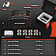 APBRPR1042 8 Pcs Rear Disc Brake Rotors & Ceramic Brake Pads & Hub Bearings