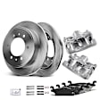 APBRPR1045 8 Pcs Rear Disc Brake Rotors & Ceramic Brake Pads & Brake Calipers